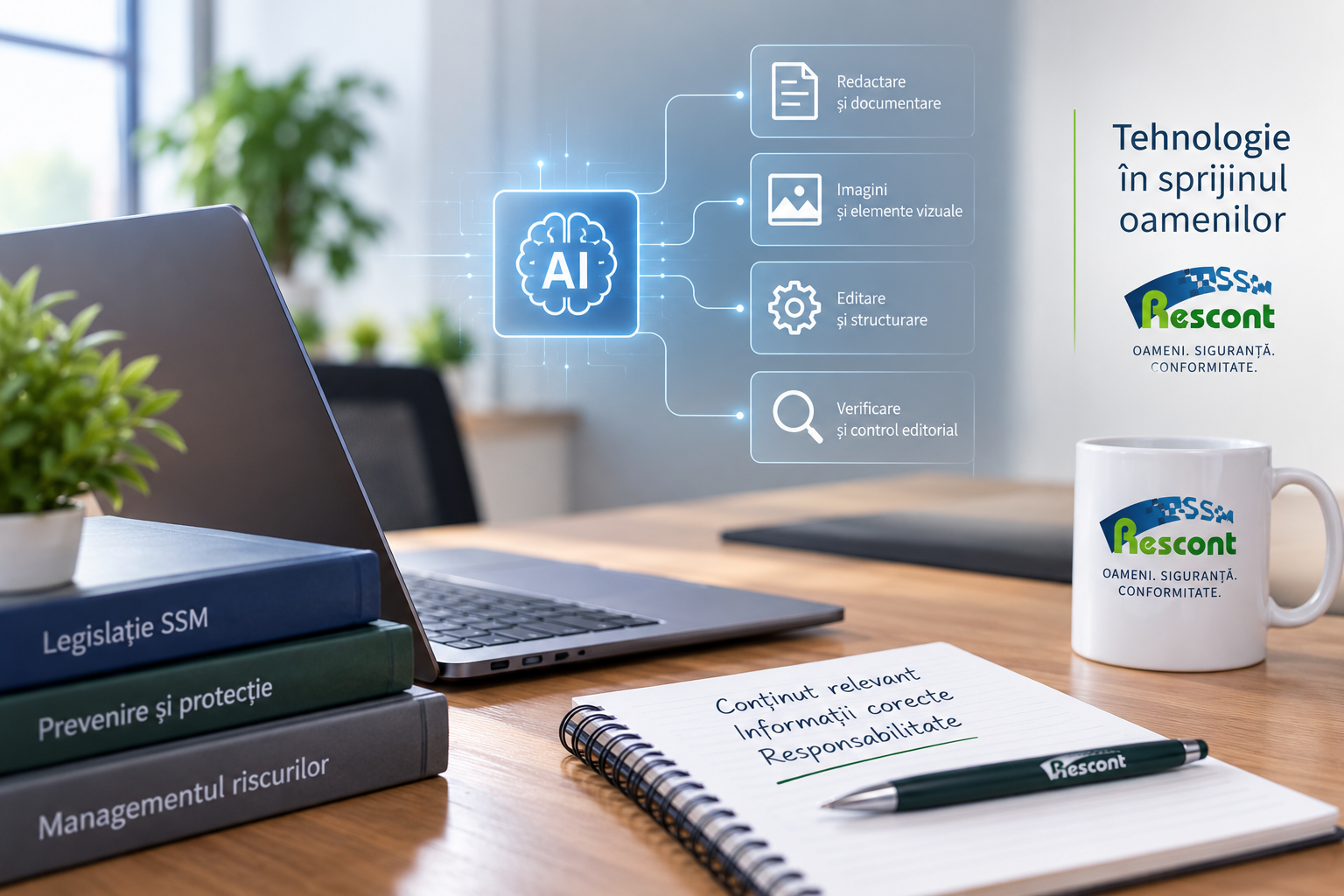 Informații privind utilizarea instrumentelor de inteligență artificială pentru redactarea, editarea și prelucrarea unor materiale publicate pe site-ul RESCONT.